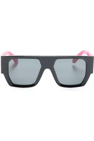 Philipp Plein Gafas de sol con montura rectangular y logo