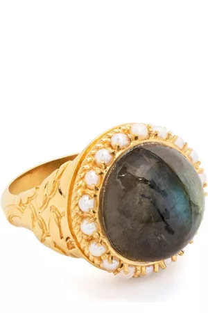 Missoma Anillo de cóctel con labradorita de x Harris Reed