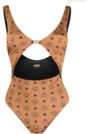 MCM Bañador con monograma estampado