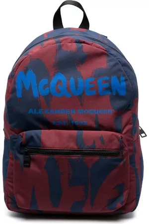 Alexander McQueen Mochila Graffiti con logo estampado