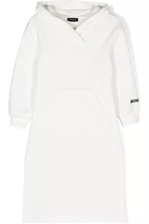 MONNALISA Vestido estilo sudadera con capucha y logo