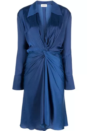 Zadig & Voltaire Vestido midi Rozo con cuello en V