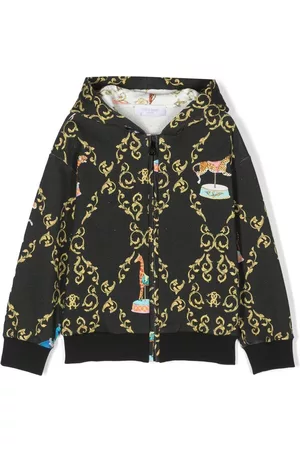 Roberto Cavalli Sudadera con capucha y motivo gráfico