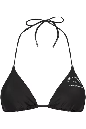 Karl Lagerfeld Top de bikini con estampado Rue St-Guillaume
