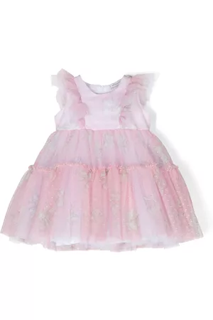 MONNALISA Vestido acampanado con cuello redondo