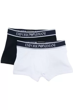 Emporio Armani Conjunto de dos bóxeres con logo en la cinturilla