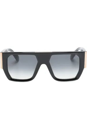 Philipp Plein Gafas de sol con montura rectangular y logo