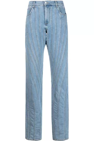 MUGLER Vaqueros estilo baggy Snow Spiral