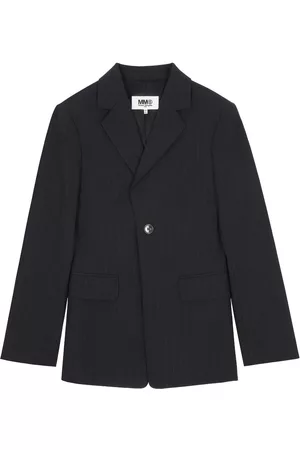 Maison Margiela Blazer de vestir a rayas diplomáticas