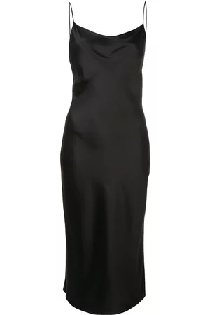 FLEUR DU MAL Slip dress con cuello desbocado