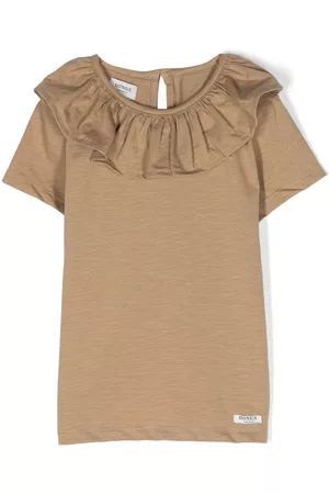 Donsje Camiseta con volantes en el cuello