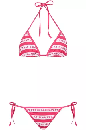 Balmain Bikini con logo estampado