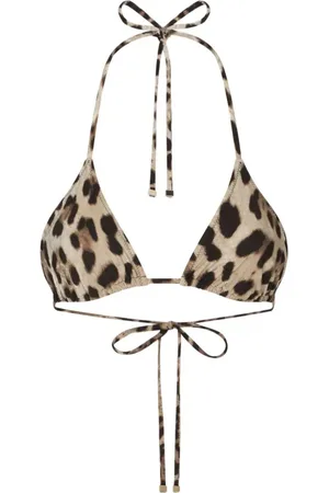 Dolce & Gabbana Top de bikini con estampado de leopardo