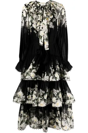 ZIMMERMANN Vestido Coaster midi con estampado floral