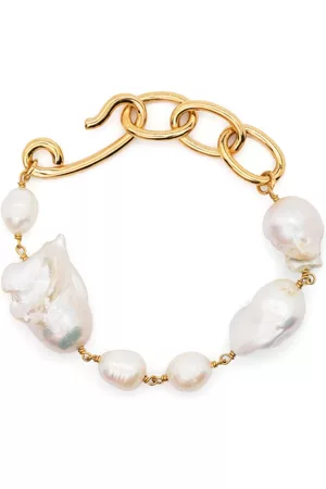 Jil Sander Pulsera de cadena con colgante de perla