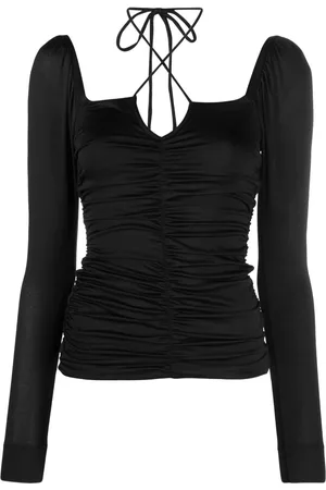 Ganni Blusa fruncida