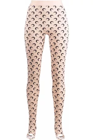 Marine Serre Leggins con motivo de luna