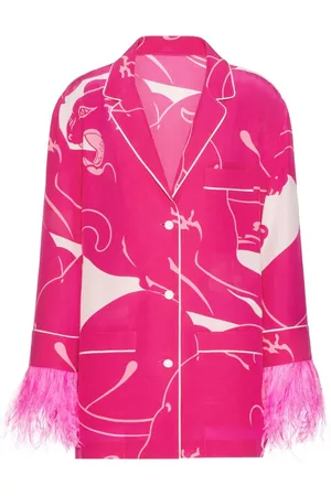 VALENTINO GARAVANI Blusa de crepé de china Panther