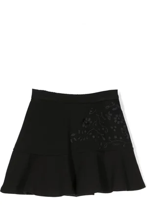 Chloé Falda acampanada con logo bordado