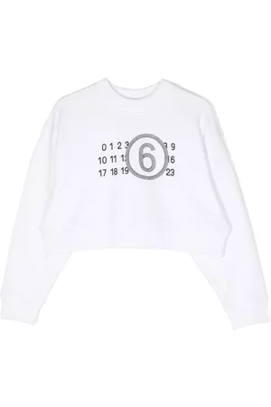 Maison Margiela Sudadera corta con motivo de números