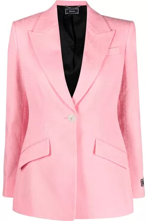 VERSACE Blazer con logo en jacquard