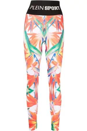Philipp Plein Leggins con motivo floral