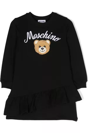 Moschino Vestido con logo y volantes