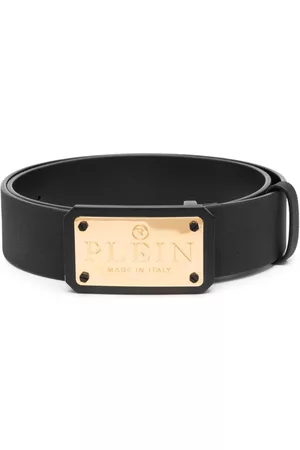 Philipp Plein Cinturón con placa del logo