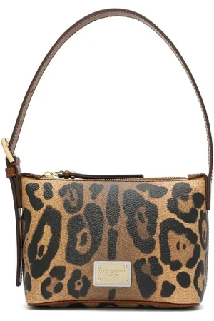 Dolce & Gabbana Bolso de hombro Crespo con estampado de leopardo