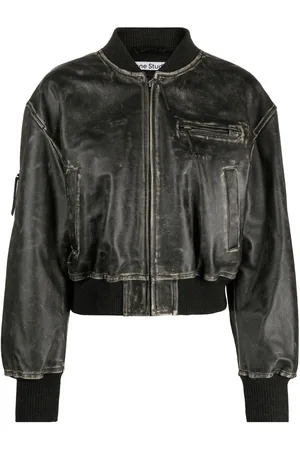 Acne Studios Chaqueta con efecto envejecido