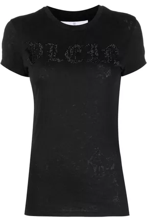 Philipp Plein Camiseta con logo de strass