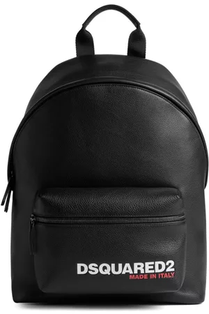 Dsquared2 Logo-print pebbled leather backpack