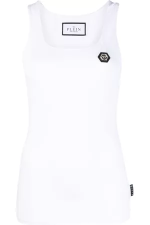 Philipp Plein Top con parche del logo