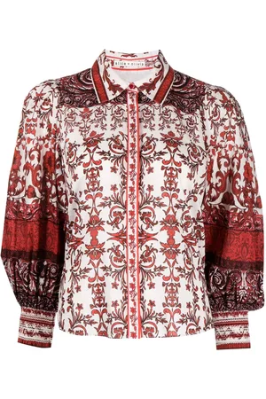 ALICE+OLIVIA Blusa Tiffie con estampado floral
