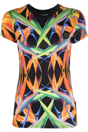 Philipp Plein Camiseta con motivo floral