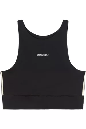 Palm Angels Top corto con logo estampado