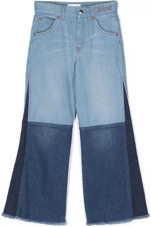 Chloé Vaqueros con diseño patchwork
