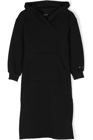 MONNALISA Vestido estilo sudadera con capucha y logo