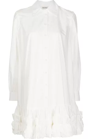 Molly Goddard Vestido camisero con botones