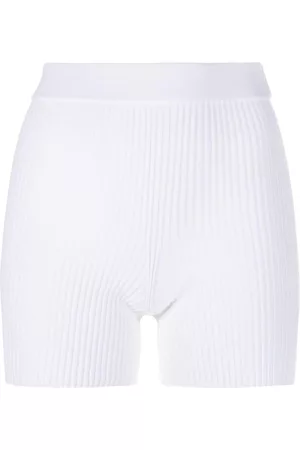 Cecilie Bahnsen Shorts de punto de talle alto