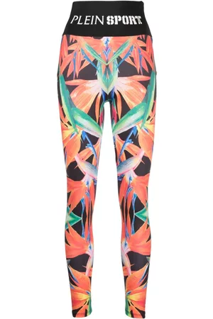 Philipp Plein Leggins con motivo floral