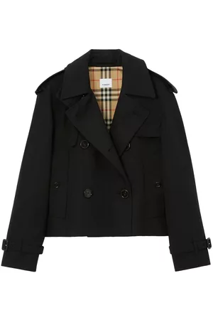 Burberry Gabardina corta con doble botonadura