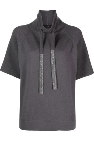 Fabiana Filippi Sudadera de canalé con capucha
