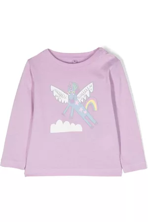 Stella McCartney Camiseta de manga larga con dibujo estampado