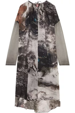 Diesel Vestido midi D-Lav con cordones