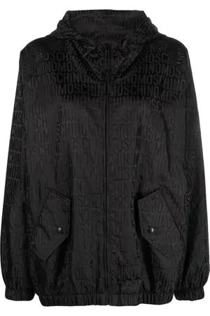 Moschino Chaqueta con capucha y logo estampado