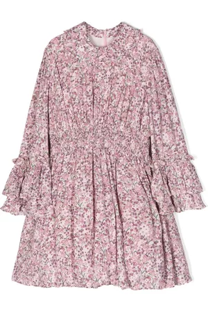 Simonetta Vestido acampanado con motivo floral