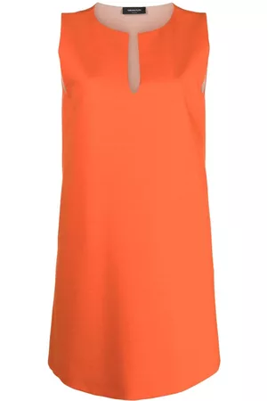 Fabiana Filippi Vestido corto sin mangas con cuello en V