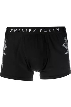 Philipp Plein Bóxer con logo en la cinturilla