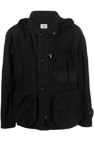 C.P. Company Chaqueta con capucha y bolsillo cargo